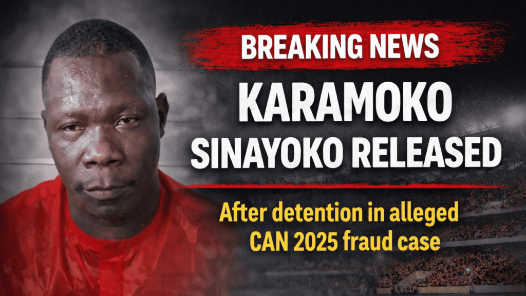 Karamoko Sinayoko, arrested in January 2026 over an alleged CAN 2025 fraud scheme involving mystical promises, was released on February 26, 2026 after weeks in custody.
