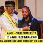 Le comédien malien Kanté reçoit la médaille du Mérite des Arts et de la Culture