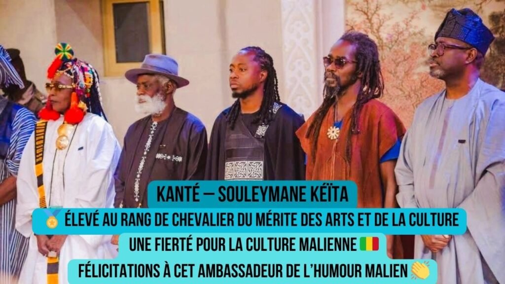 Le comédien malien Kanté reçoit la médaille du Mérite des Arts et de la Culture