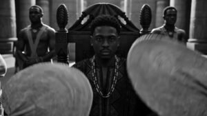Cinematic concept graphic for Cvsha's new single Faso Danfani